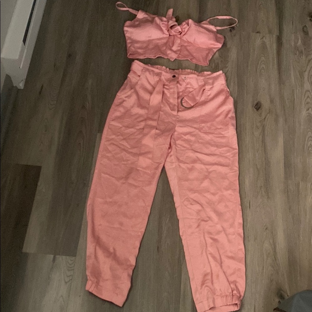 Pink Women's Pants & Jumpsuit Set